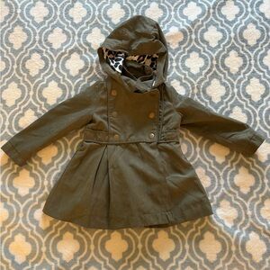 Tahari Kids Olive Hooded Jacket Size 12-18 months